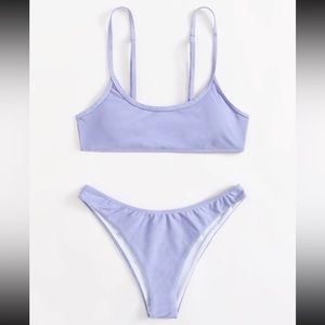SHEIN Two Piece Purple Bathing Suit